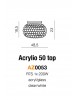 AZ0053 Acrylio 50 top Azzardo Люстра стельова