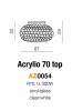 AZ0054 Acrylio 70 top Azzardo Люстра стельова