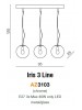 AZ3103 Iris 3 Azzardo Люстра підвіс