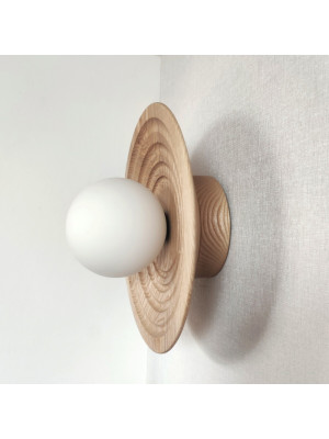 Світильник із ясеня Орбіт 28 см  OrbitBorma gaffdesign Бра настінне